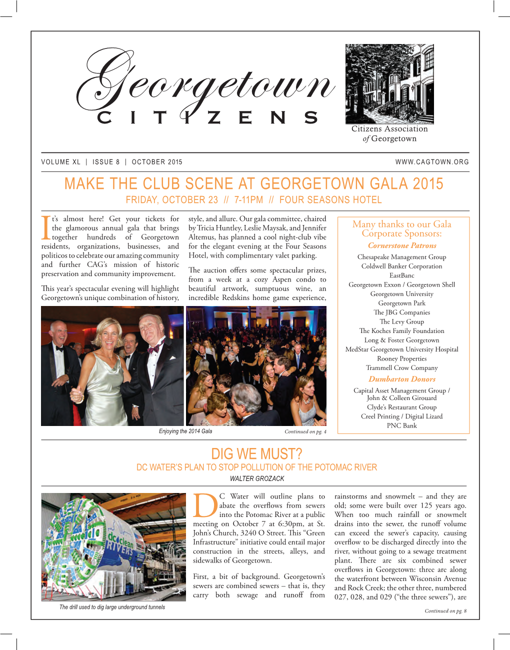 Make the Club Scene at Georgetown Gala 2015 Friday, October 23 // 7-11Pm // Four Seasons Hotel