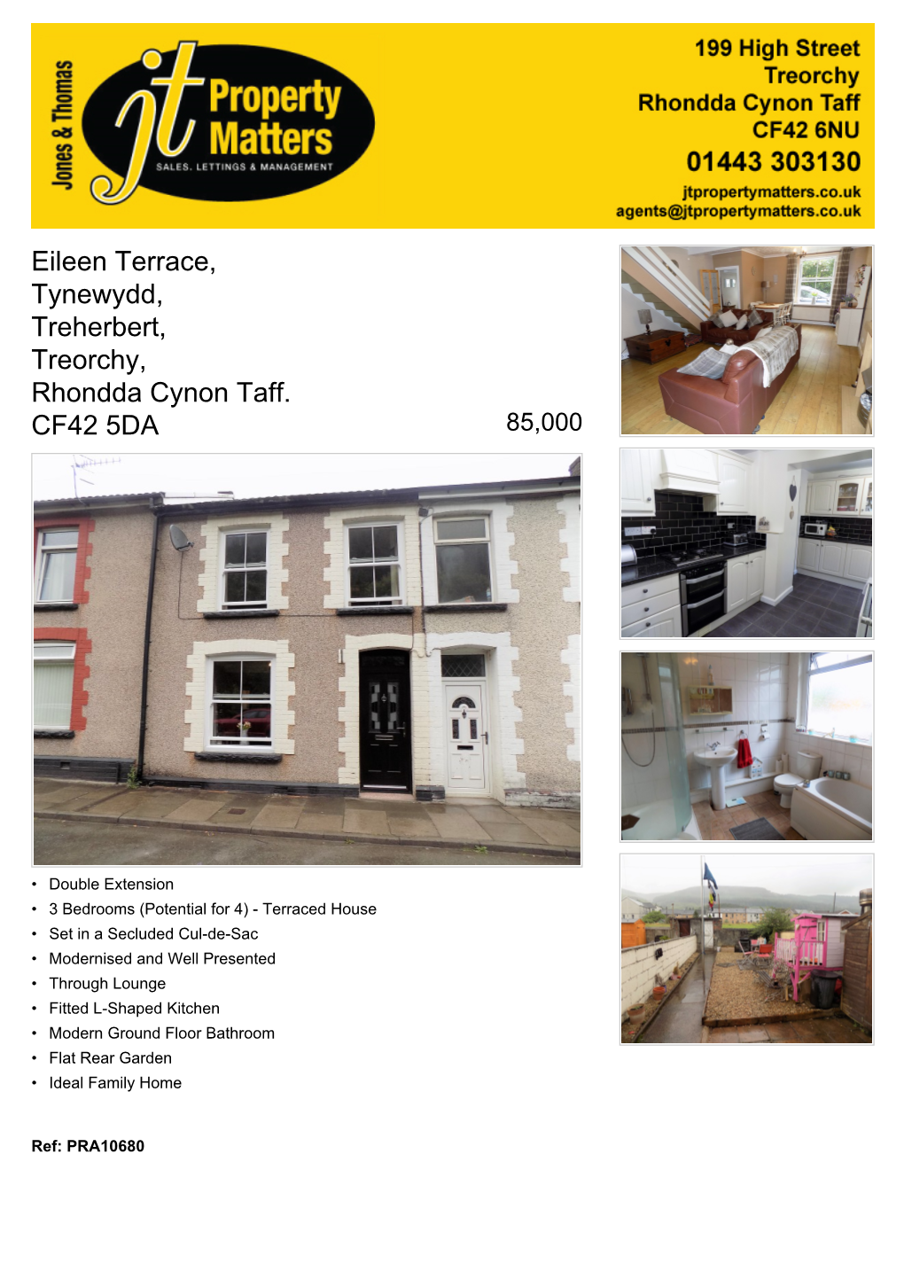 Eileen Terrace, Tynewydd, Treherbert, Treorchy, Rhondda Cynon Taff