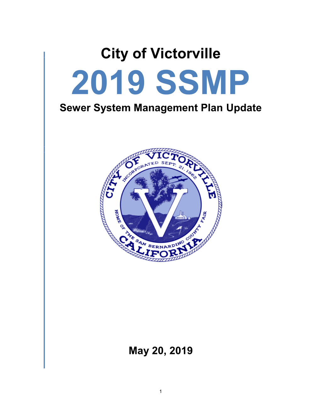 Sewer System Management Plan (SSMP 2019)