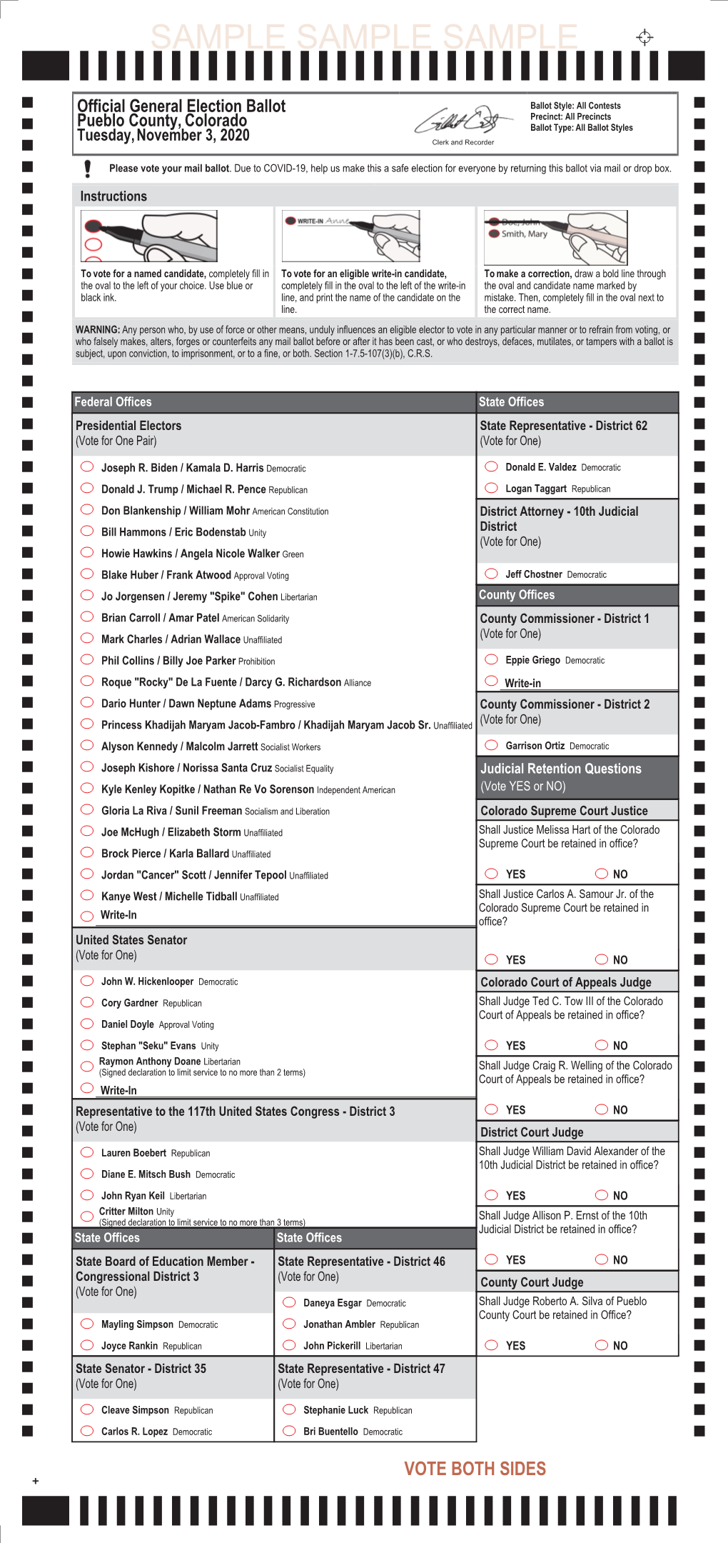 Dominion Voting Systems Ballot