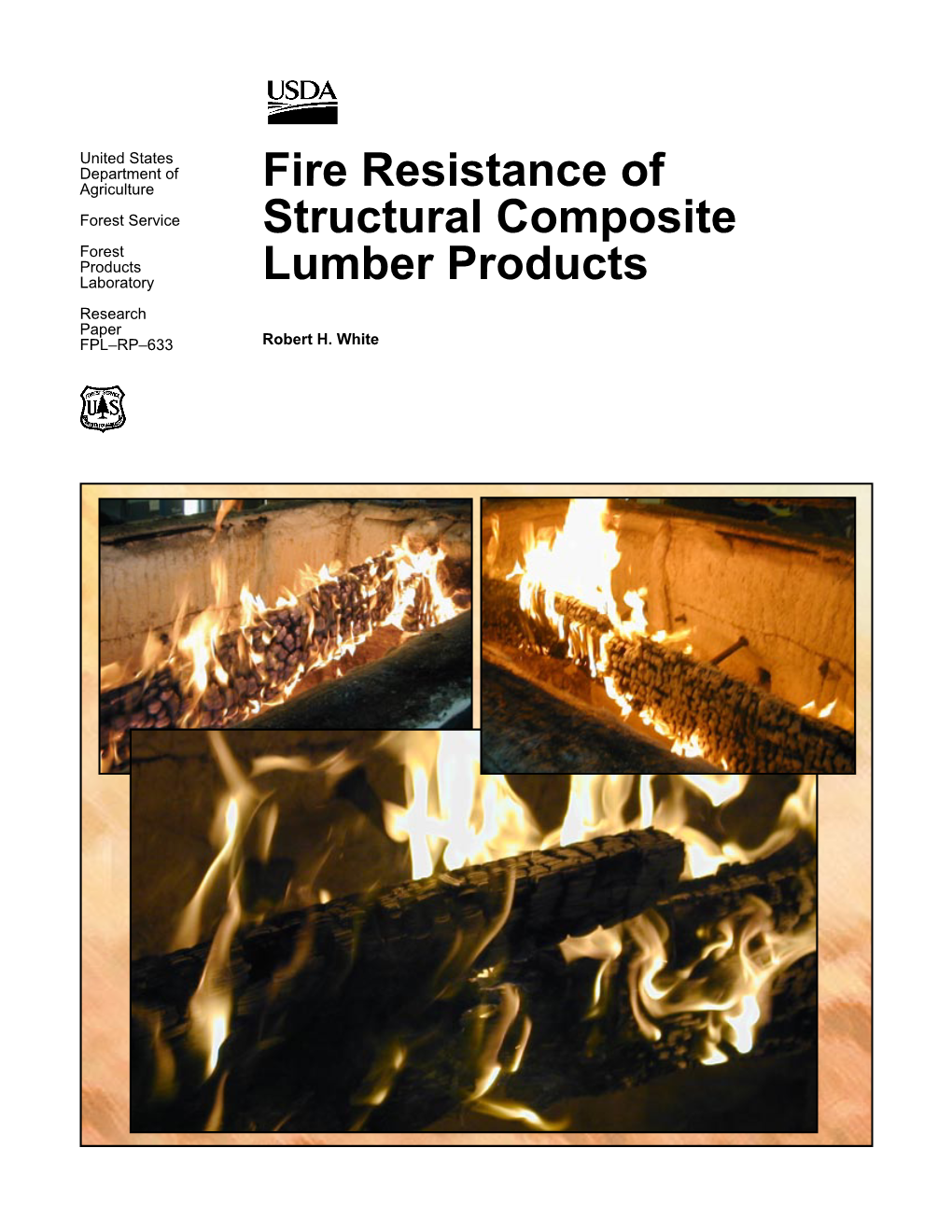 Fire Resistance of Structural Composite Lumber Test Results