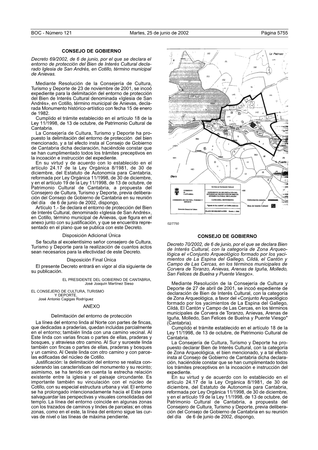 CONSEJO DE GOBIERNO Decreto 69/2002, De 6 De Junio, Por El Que Se