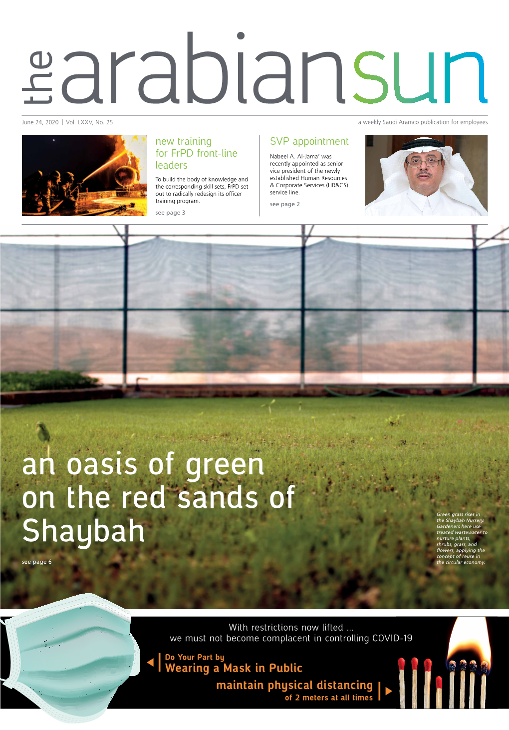 An Oasis of Green on the Red Sands of Shaybah by Musherf Alamri Pumps and Smart Fans