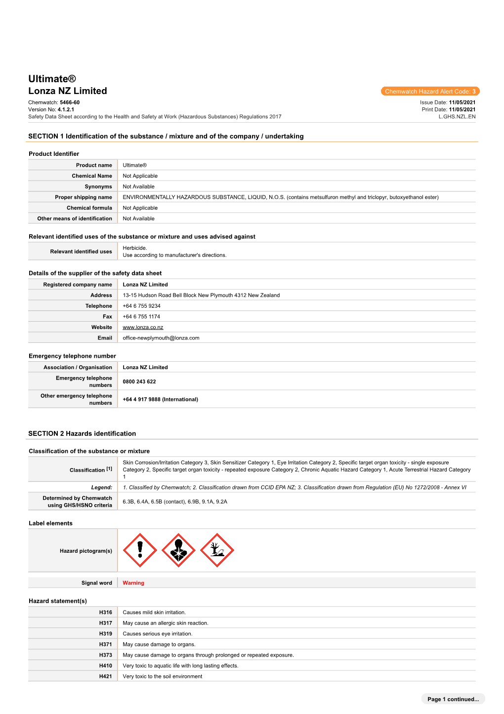 Ultimate-SDS-210511.Pdf