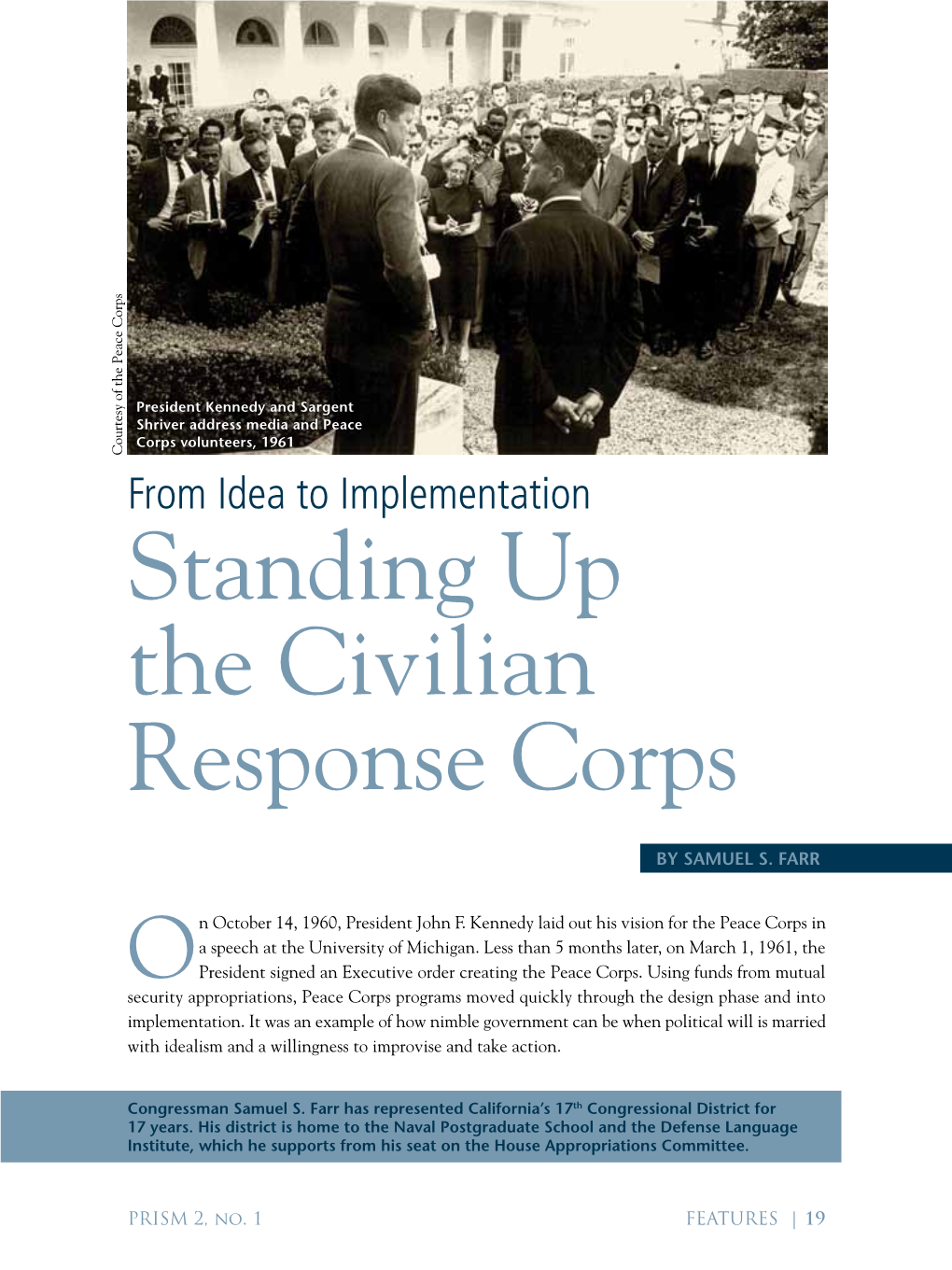 Standing up the Civilian Response Corps