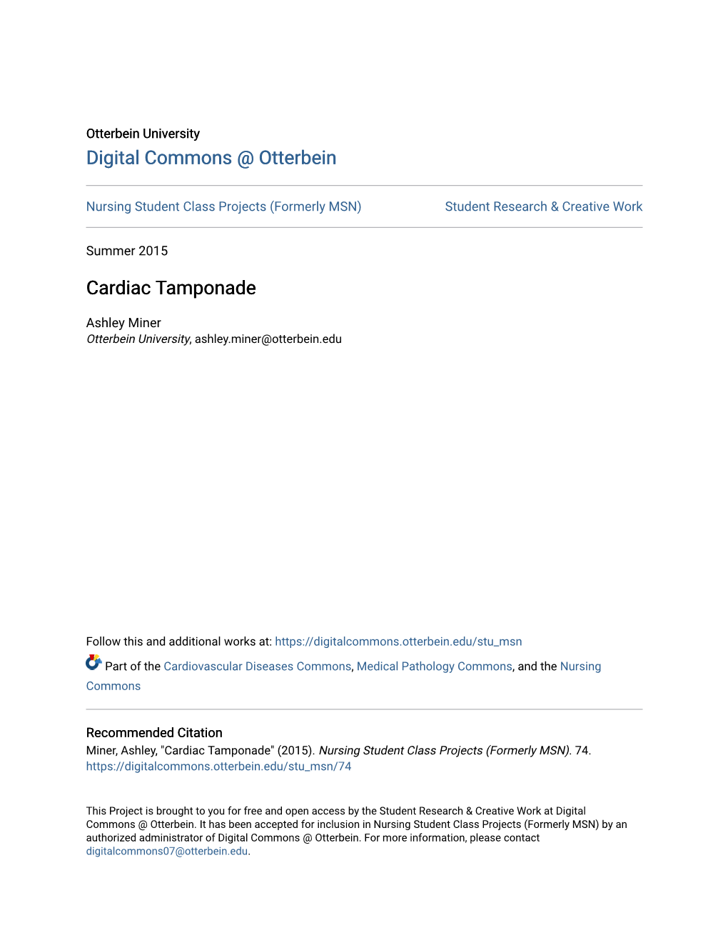 Cardiac Tamponade