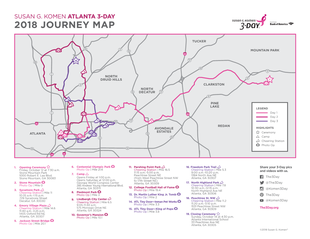 Atlanta 3-Day 2018 Journey