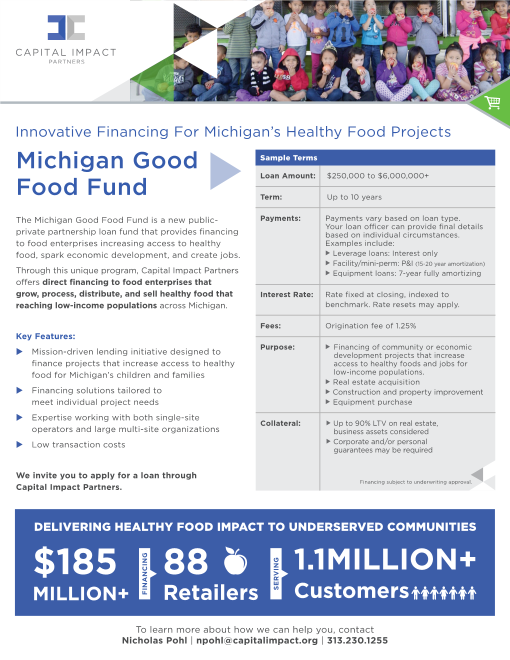 Michigan Good Food Fund Is a New Public- Payments: Payments Vary Based on Loan Type