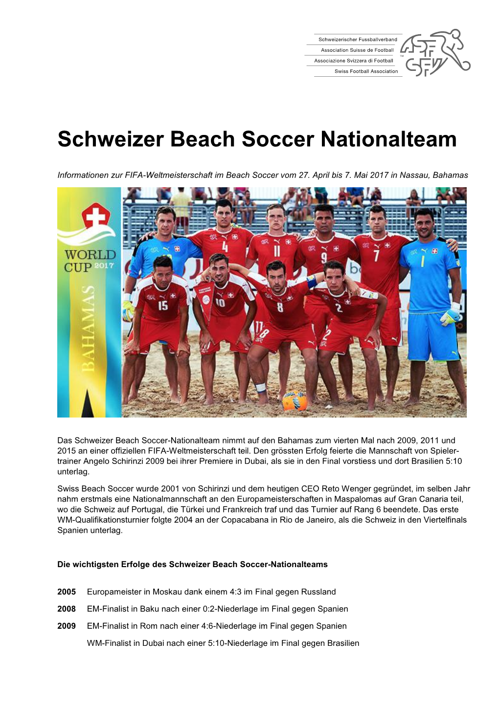 Schweizer Beach Soccer Nationalteam