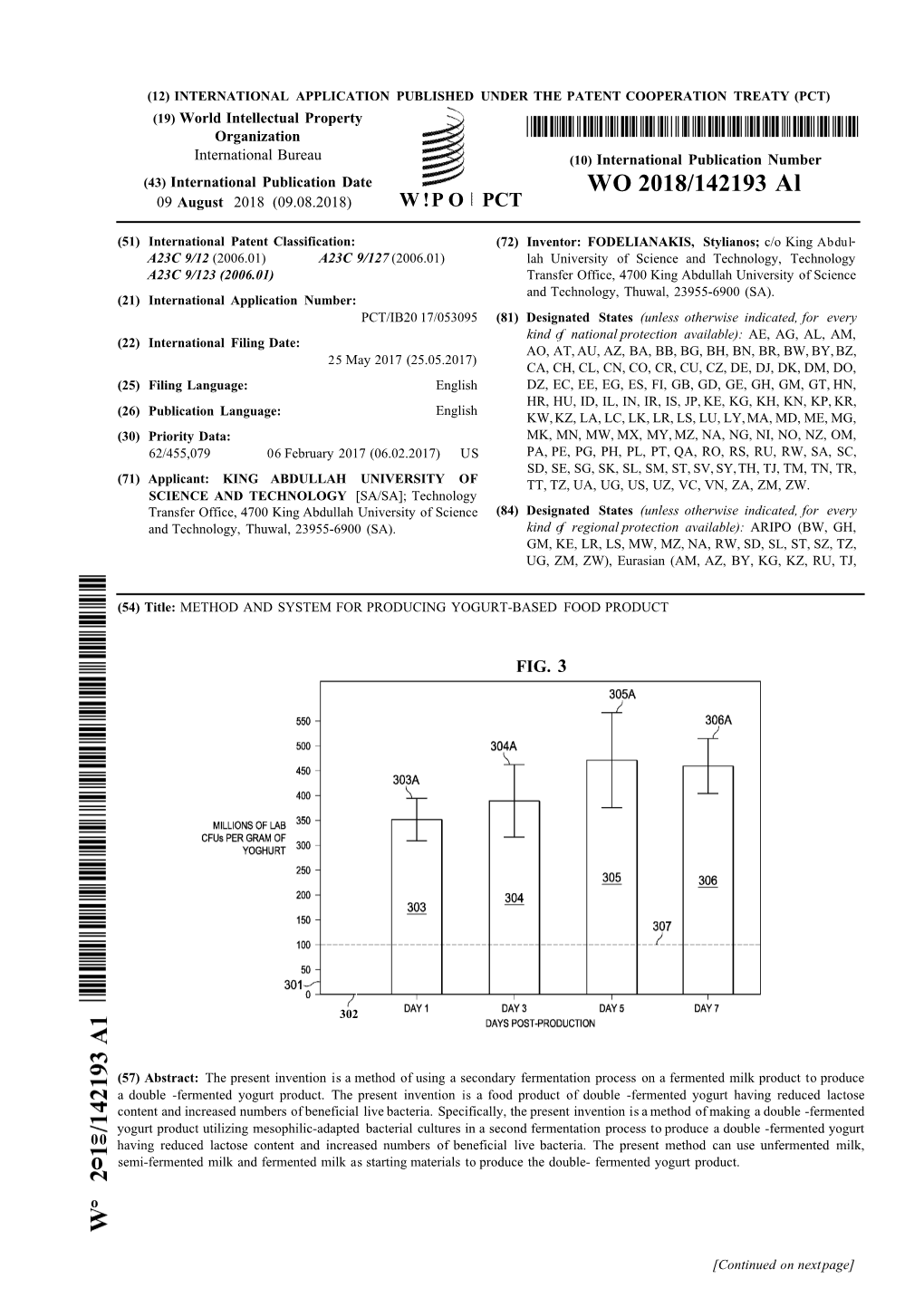 WO 2018/142193 Al 09 August 2018 (09.08.2018) W !P O PCT