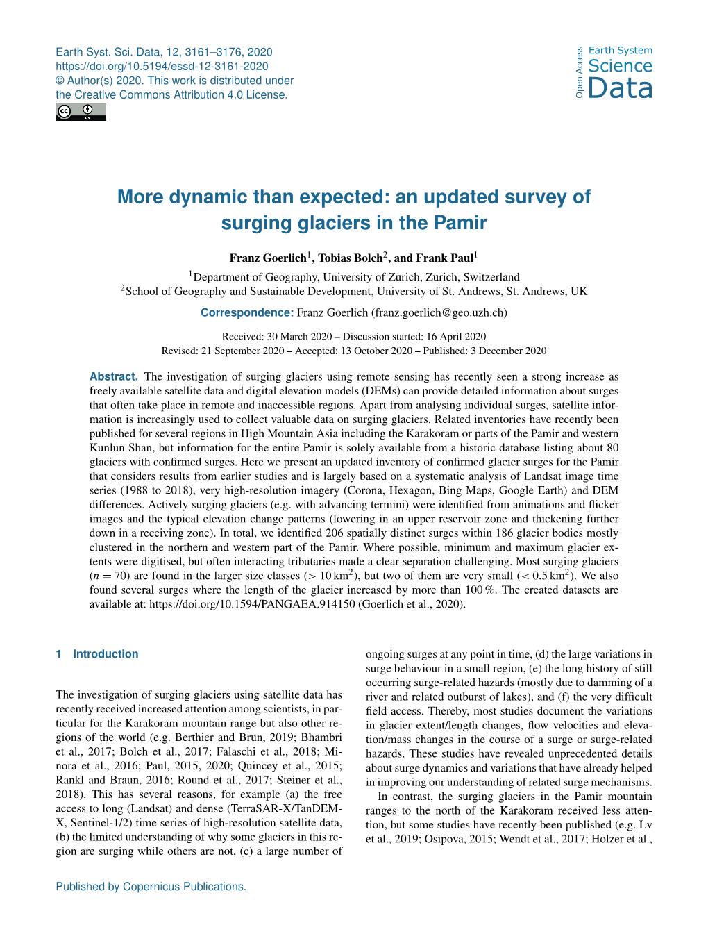 Dynamic Than Expected: an Updated Survey of Surging Glaciers in the Pamir