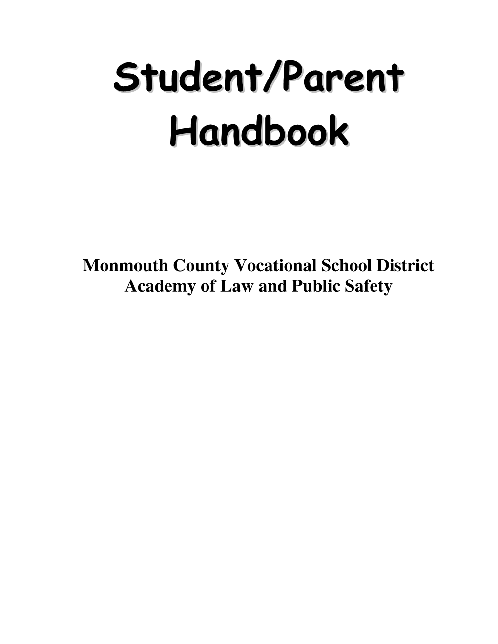 Student/Parent Handbook