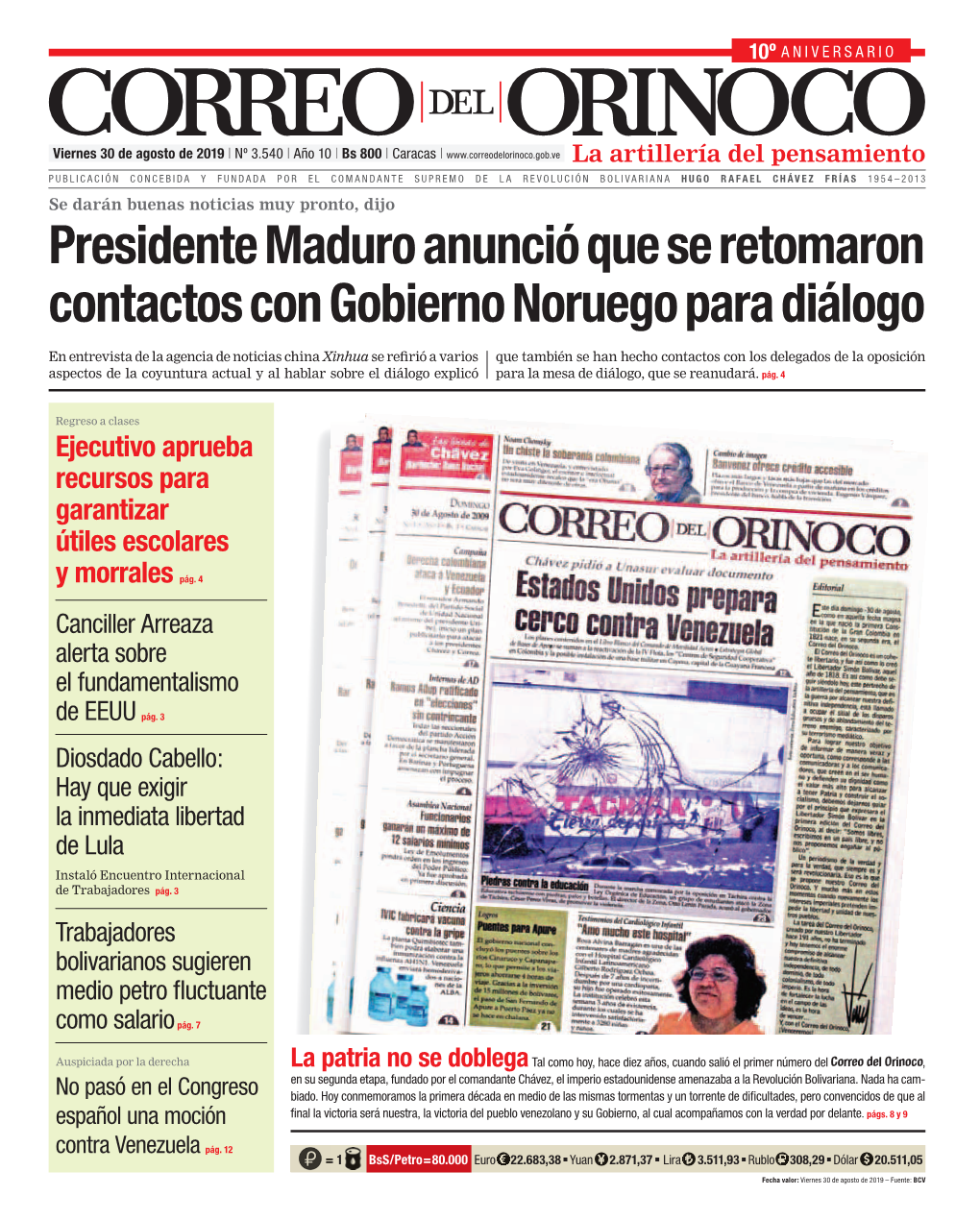 Presidente Maduro Anunció Que Se Retomaron Contactos Con Gobierno Noruego Para Diálogo