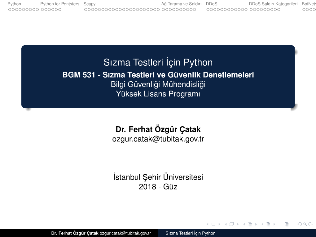 Sızma Testleri Için Python