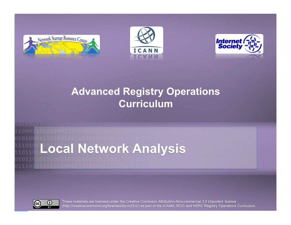 Local Network Analysis