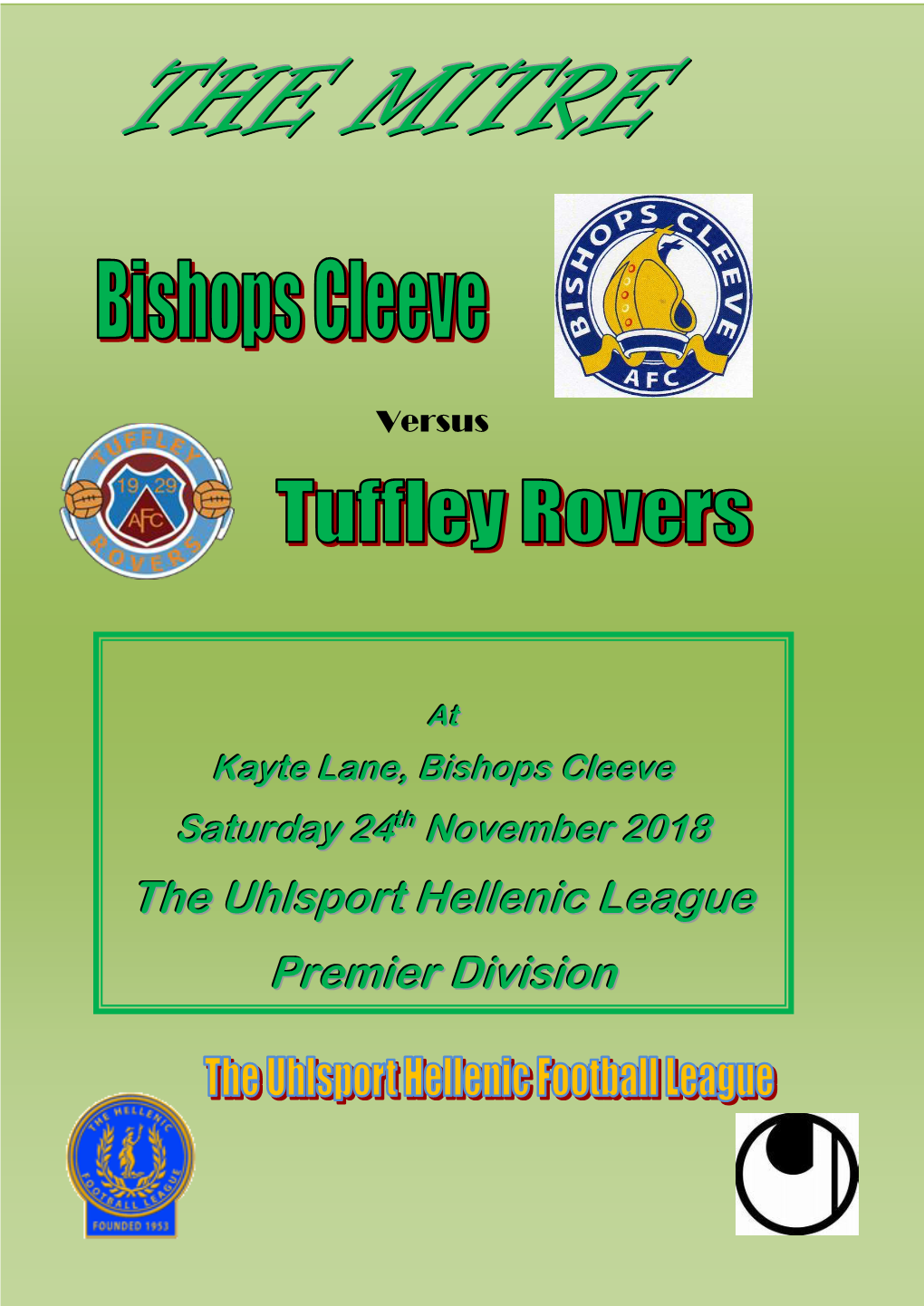 The Uhlsport Hellenic League Premier Division
