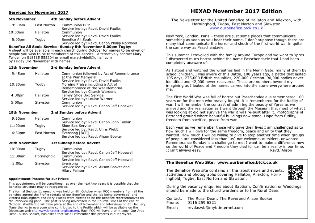 HEXAD November 2017 Edition