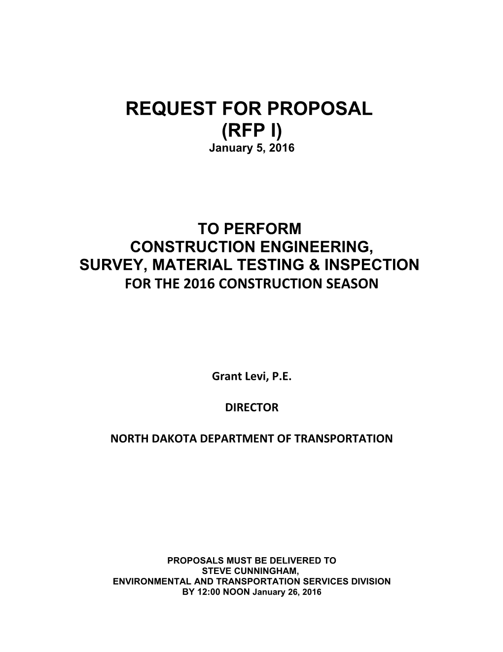 Request for Proposal s20