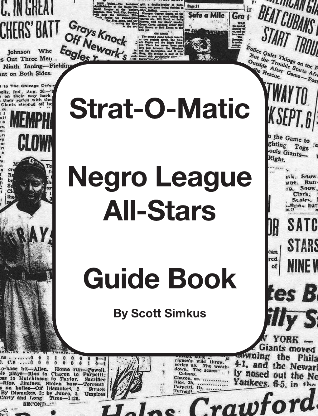 Strat-O-Matic Negro League All-Stars Guide Book