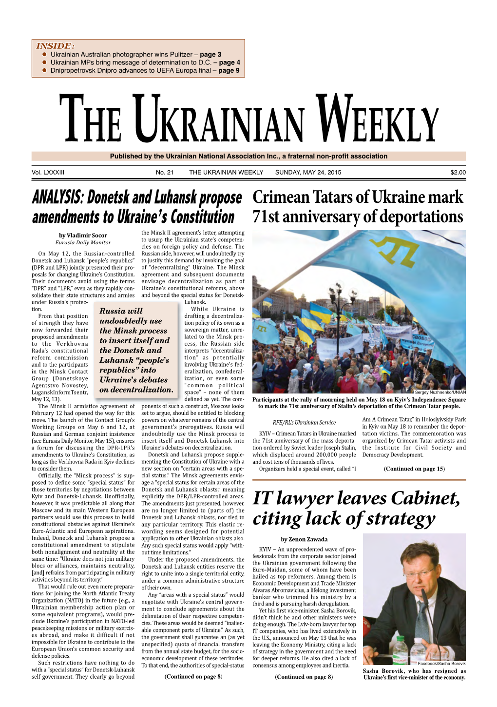 The Ukrainian Weekly, 2015