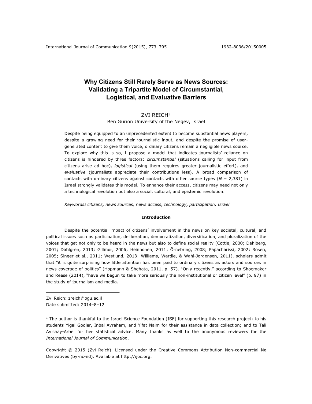 Why Citizens Still Rarely Serve As News Sources: Validating a Tripartite Model of Circumstantial, Logistical, and Evaluative Barriers