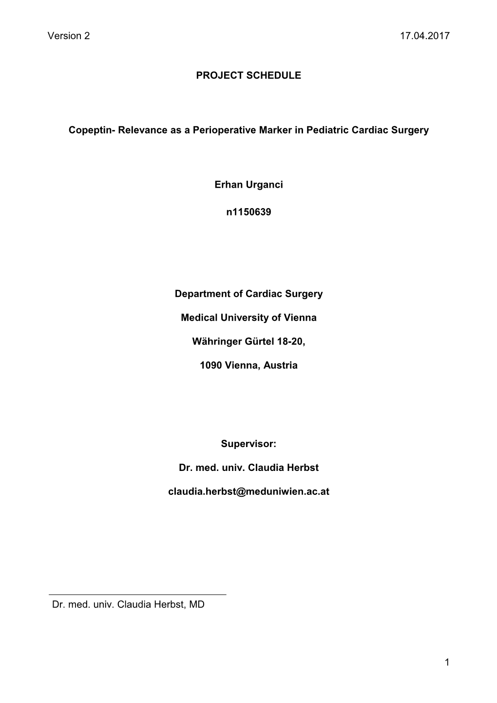 Relevance As a Perioperative Marker in Pediatric Cardiac Surgery
