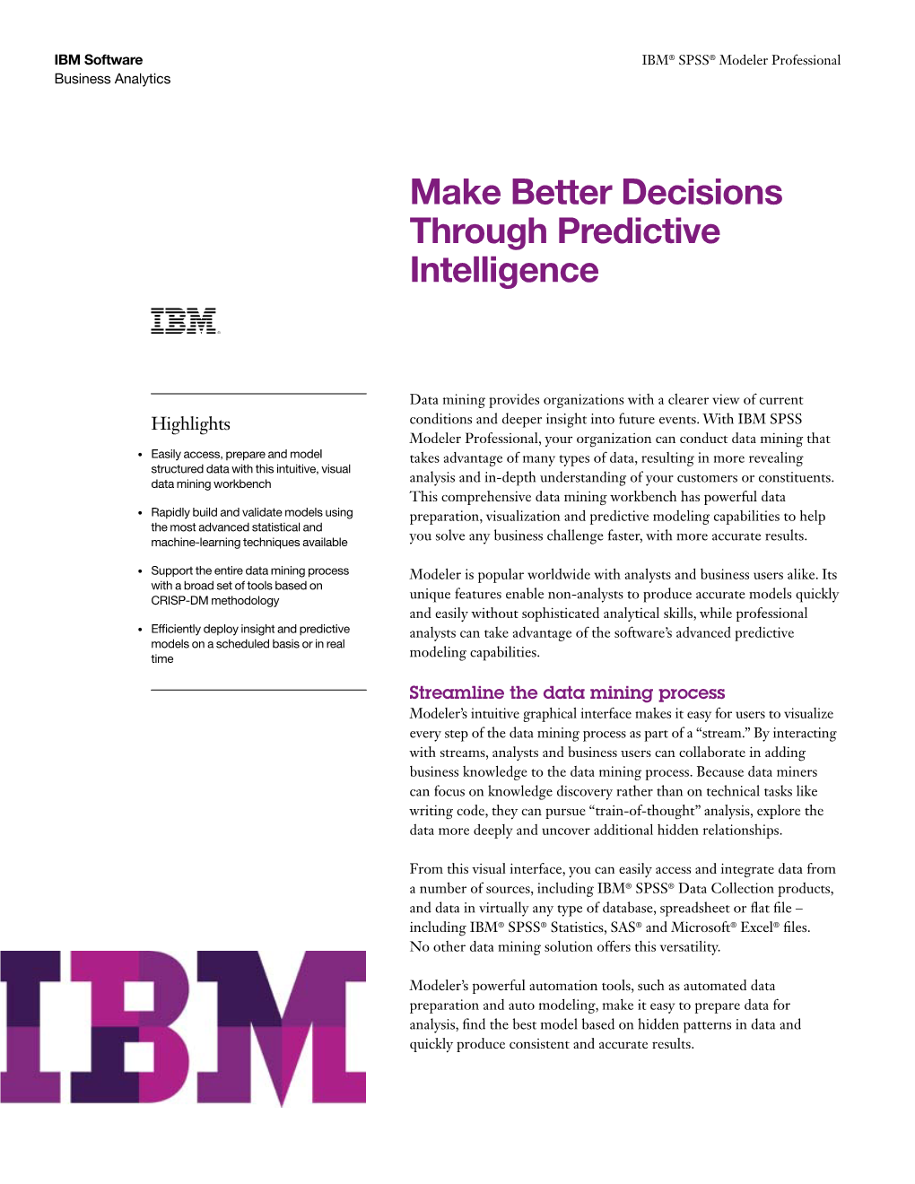 Make Better Decisions Through Predictive Intelligence