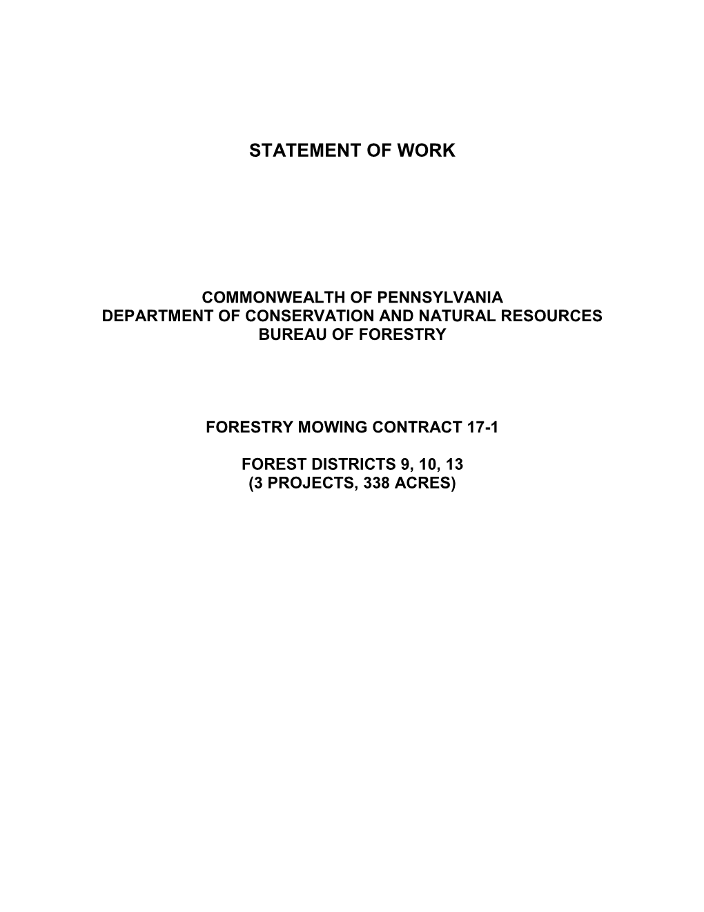 Statement of Work