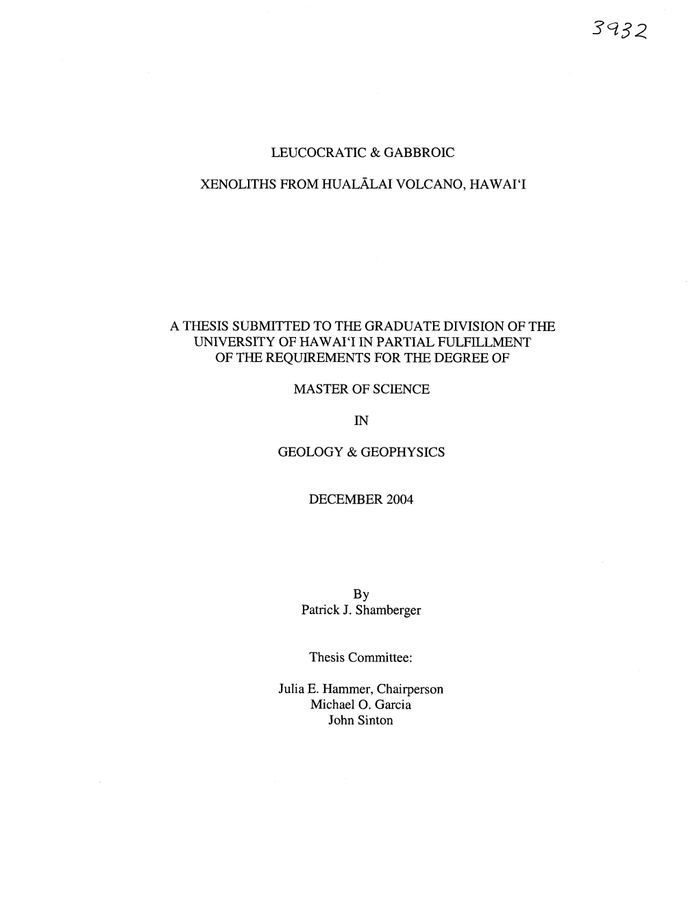 Leucocratic & Gabbroic Xenoliths from Hualalai