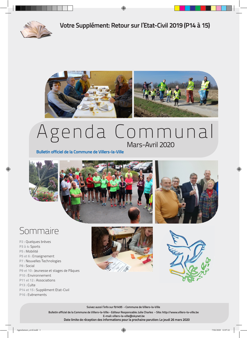 AGENDA COMMUNAL MARS-AVRIL 2020 2 CONTEMPORARY MAGAZINE MONTH 20XX En Quelques Brèves