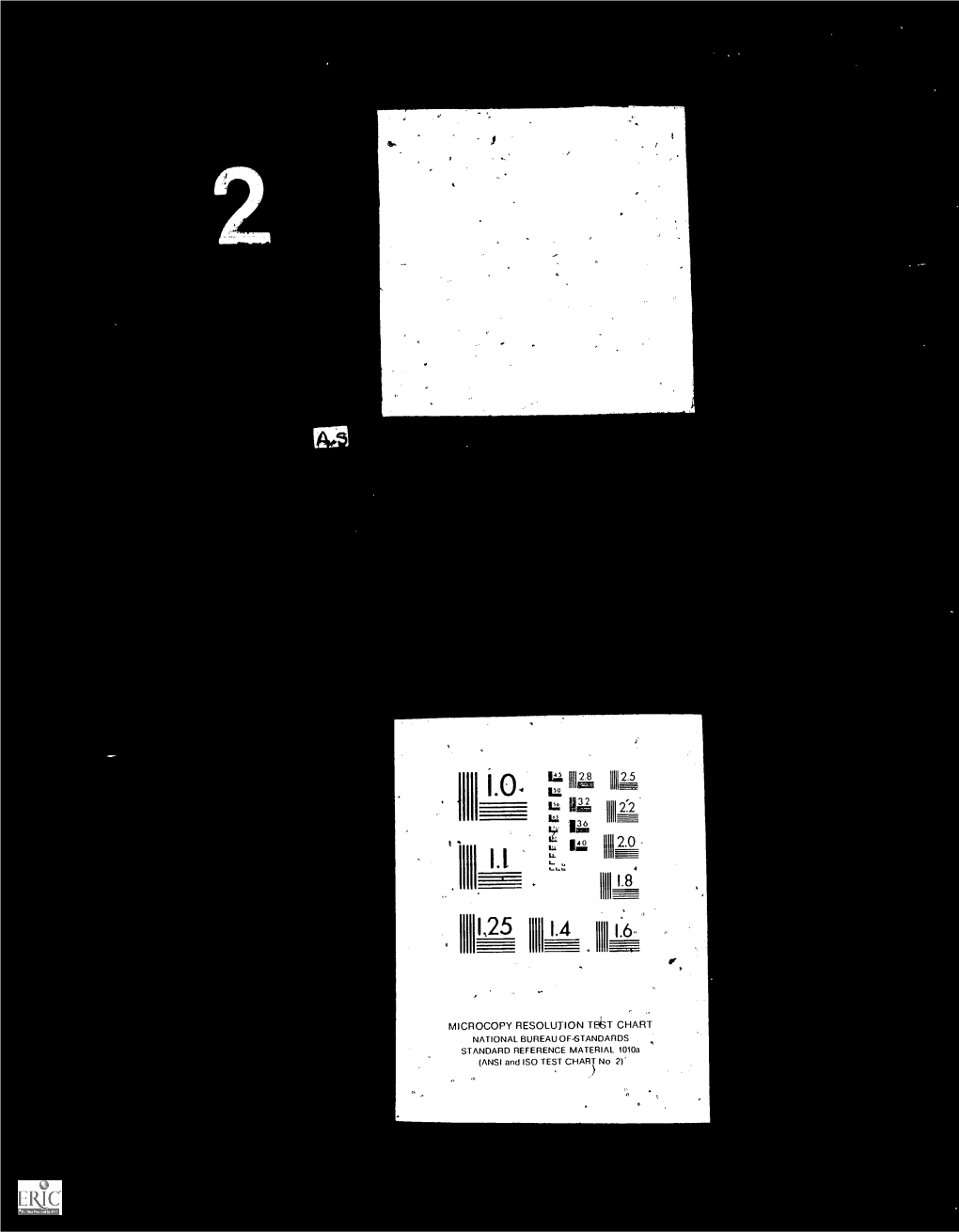 MICROCOPY RESOLUTION TET CHART NATIONAL BUREAU OF-STANDARDS STANDARD REFERENCE MATERIAL 1010A (ANSI and ISO TEST CHART No 2)