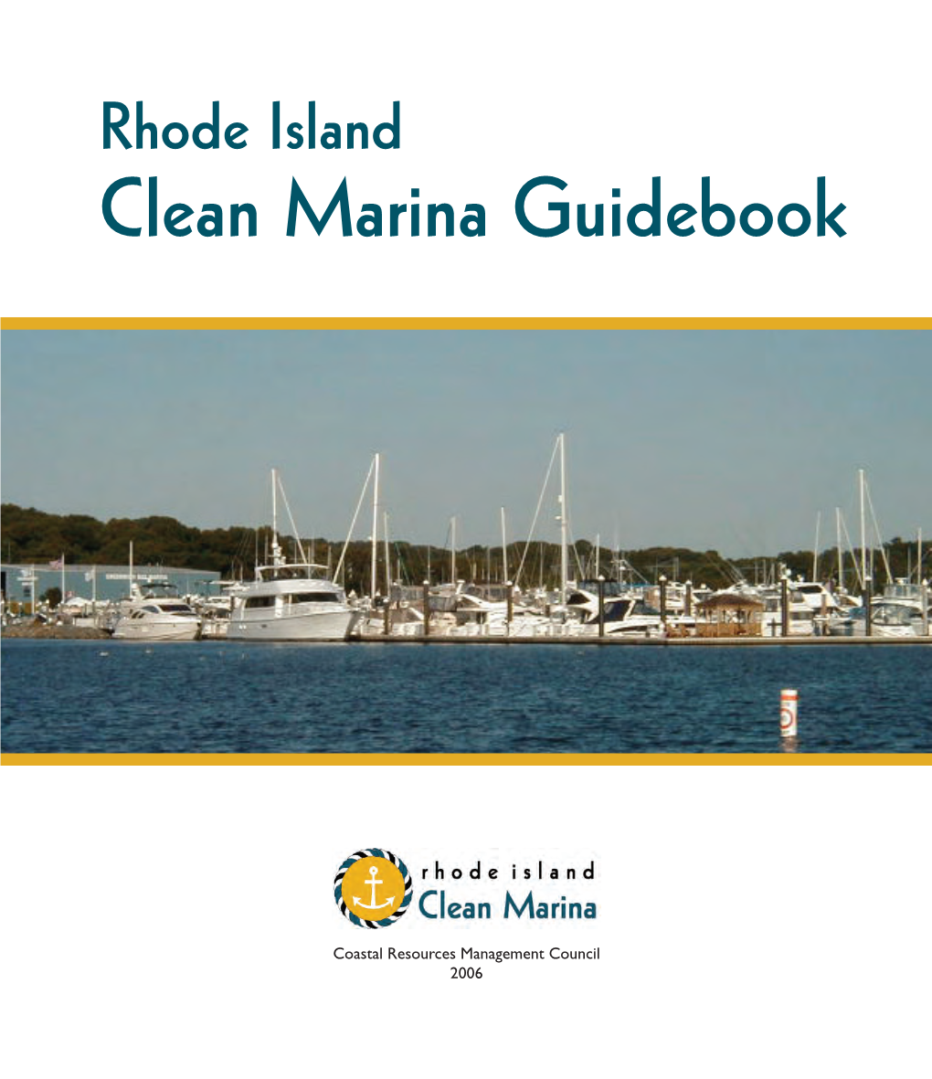 Rhode Island Clean Marina Guidebook