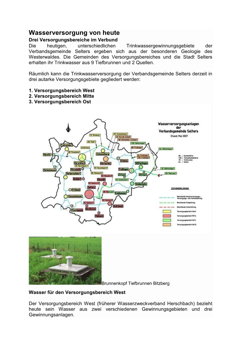 Wasserversorgung Von Heute