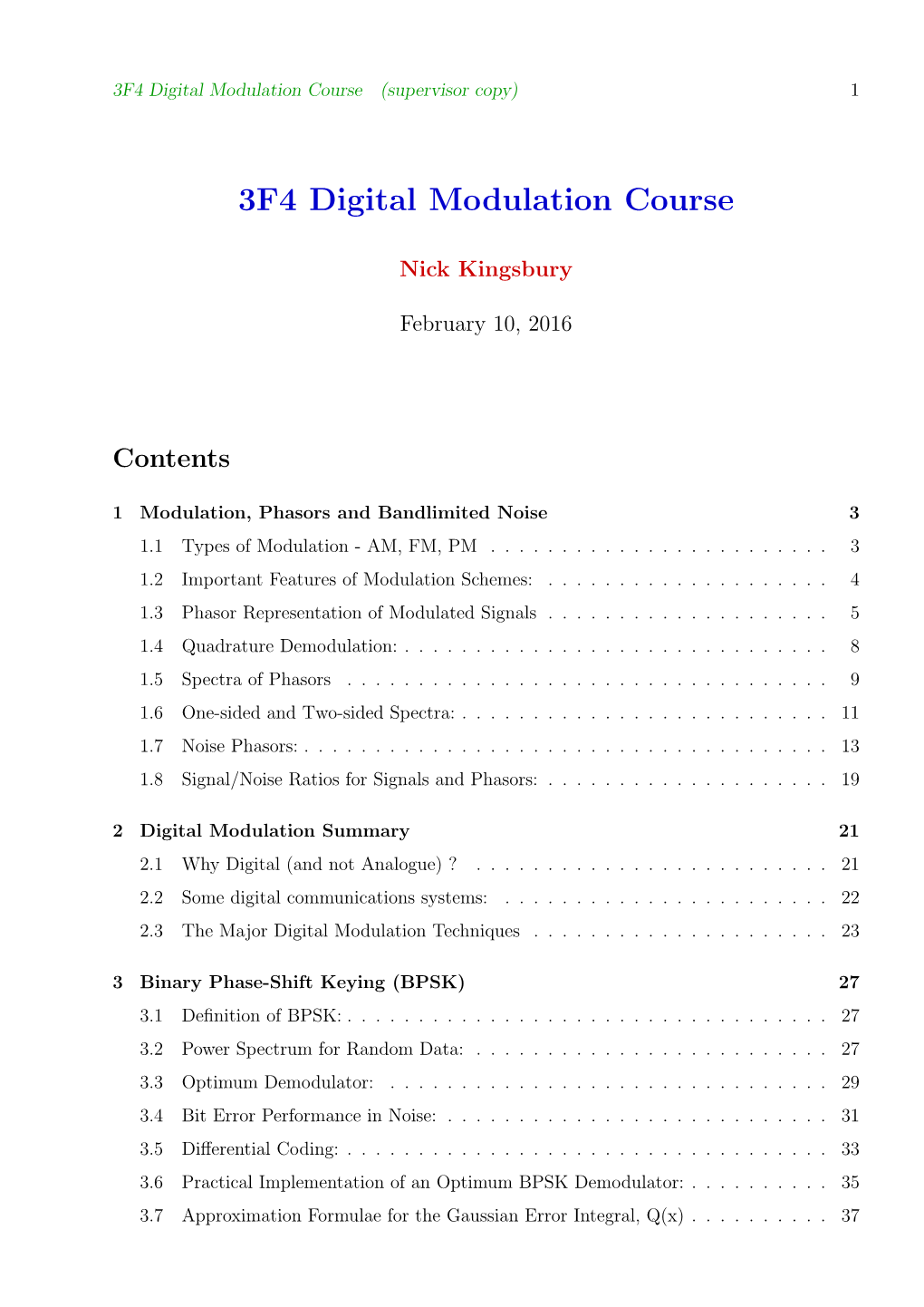 3F4 Digital Modulation Course (Supervisor Copy) 1