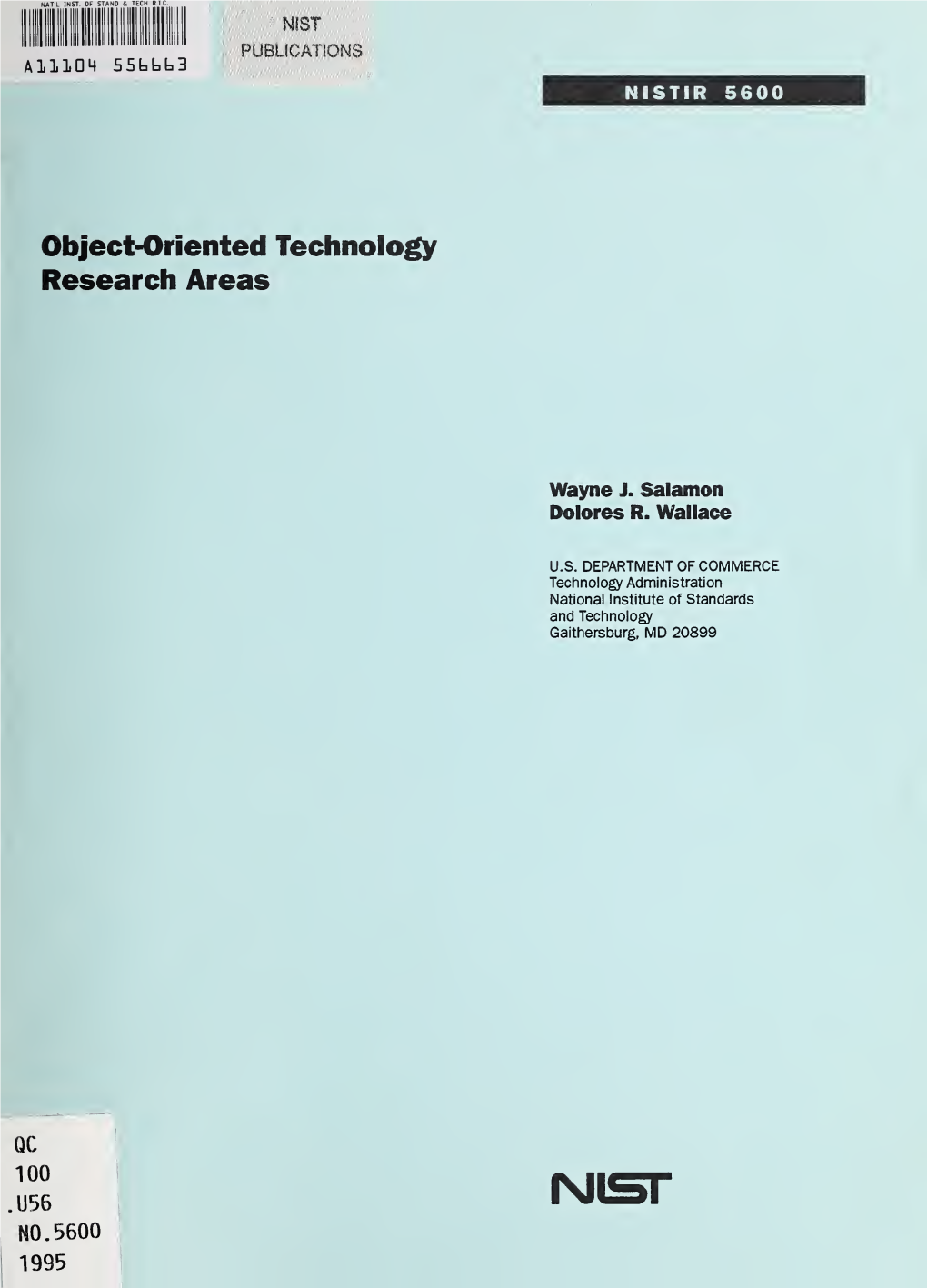 Object-Oriented Technology Research Areas