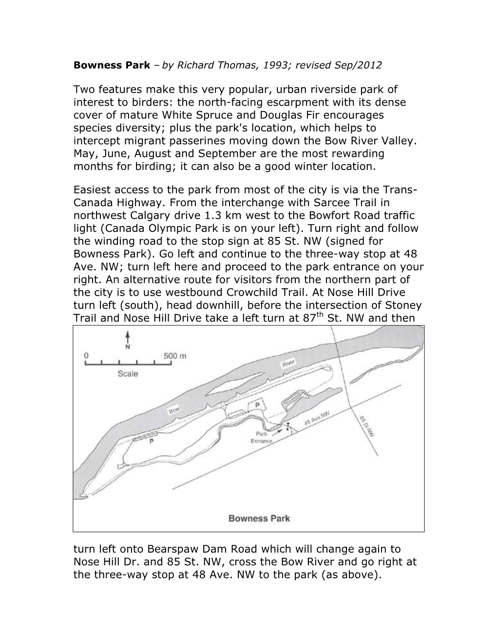 Birding Bowness Park