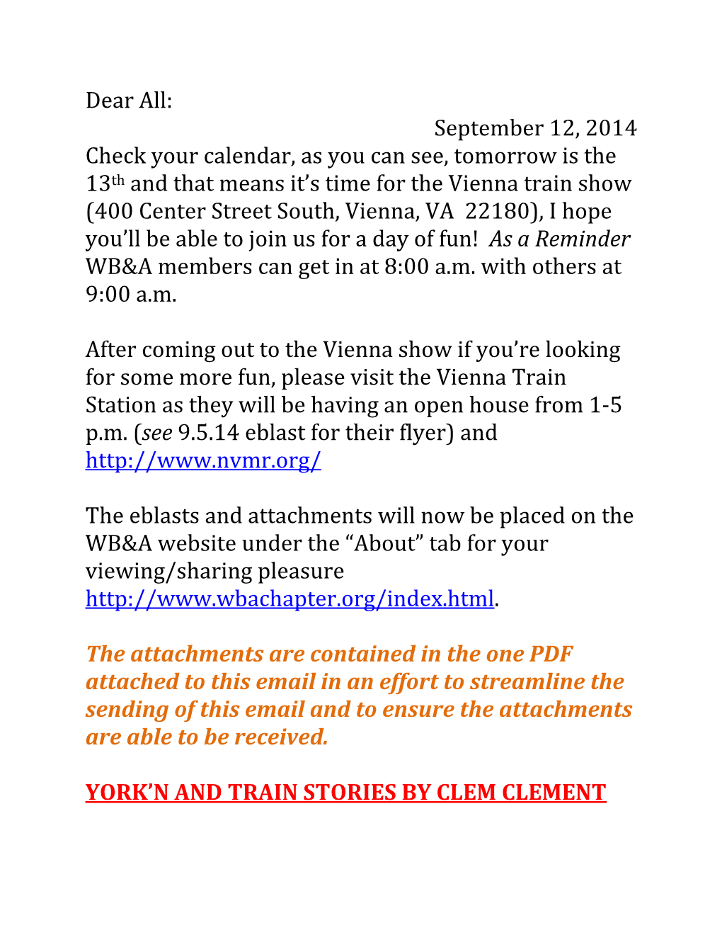 September 12, 2014 Check Your Calendar, As You Can See, Tomorrow