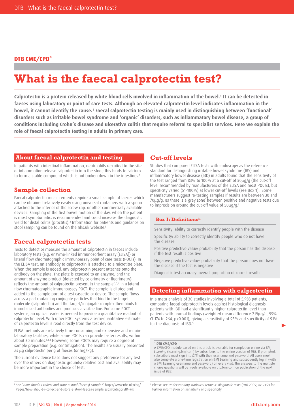 What Is the Faecal Calprotectin Test?