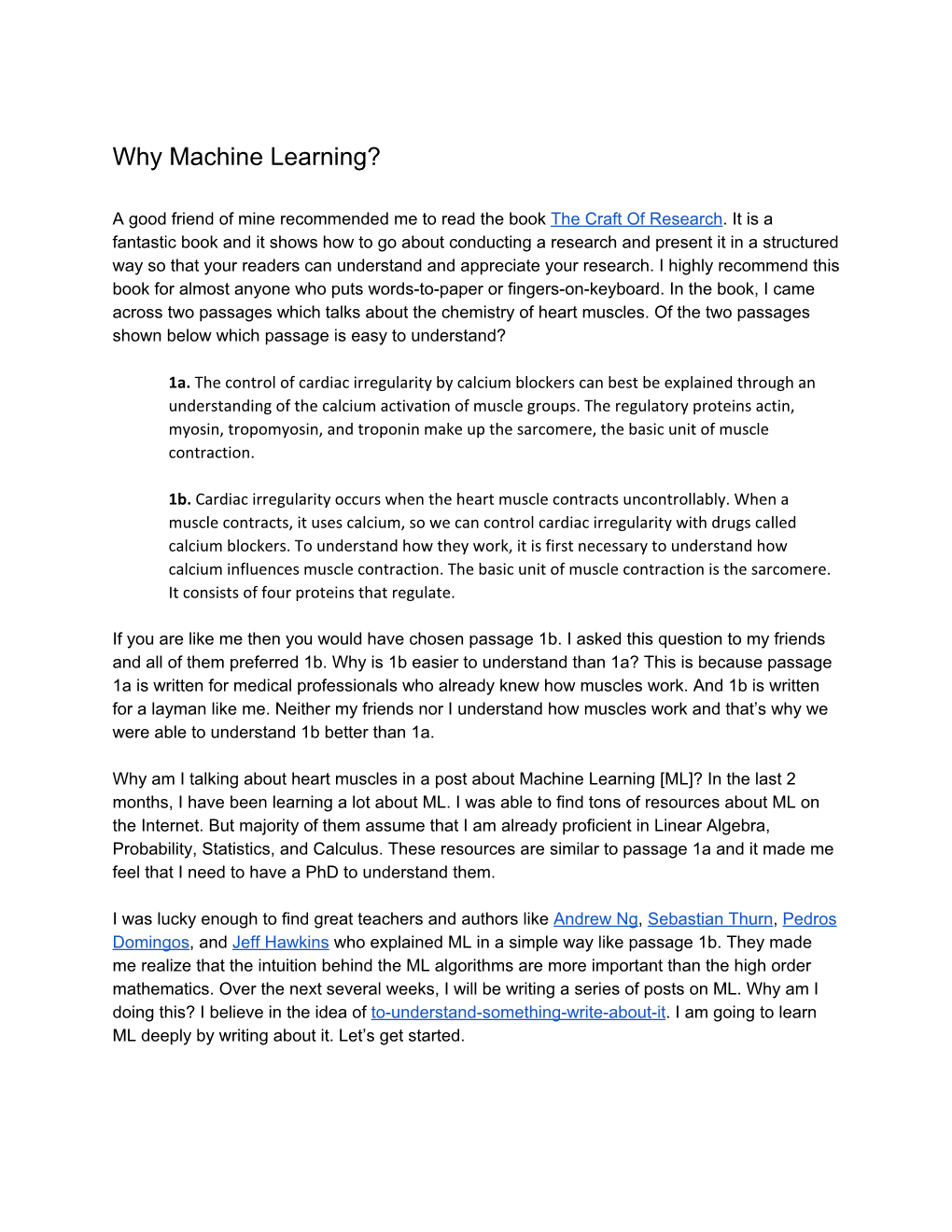 Why Machine Learning?