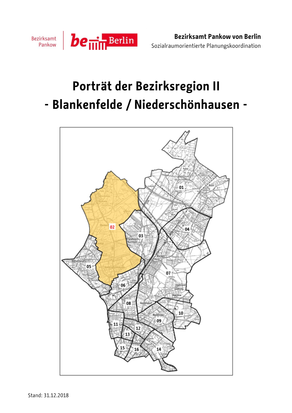 Porträt Der Bezirksregion II - Blankenfelde / Niederschönhausen