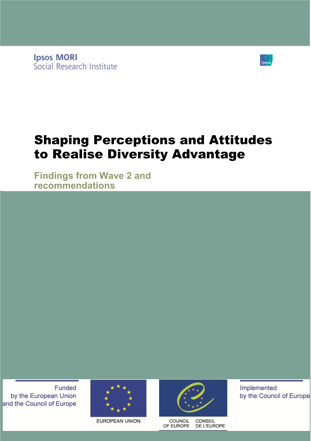 Shaping Perceptions and Attitudes to Realise Diversity Advantage