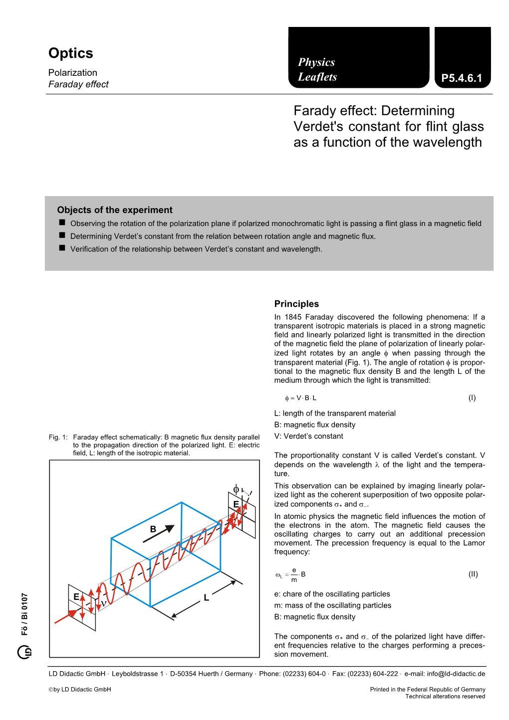 Physics Leaflets