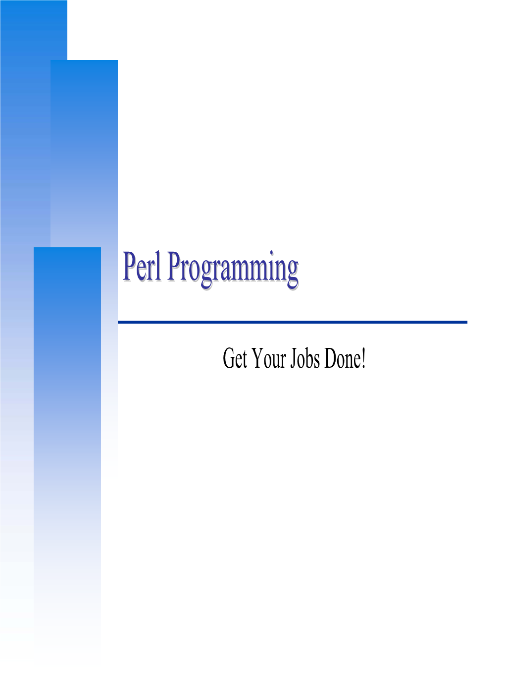 Perl Programmingprogramming