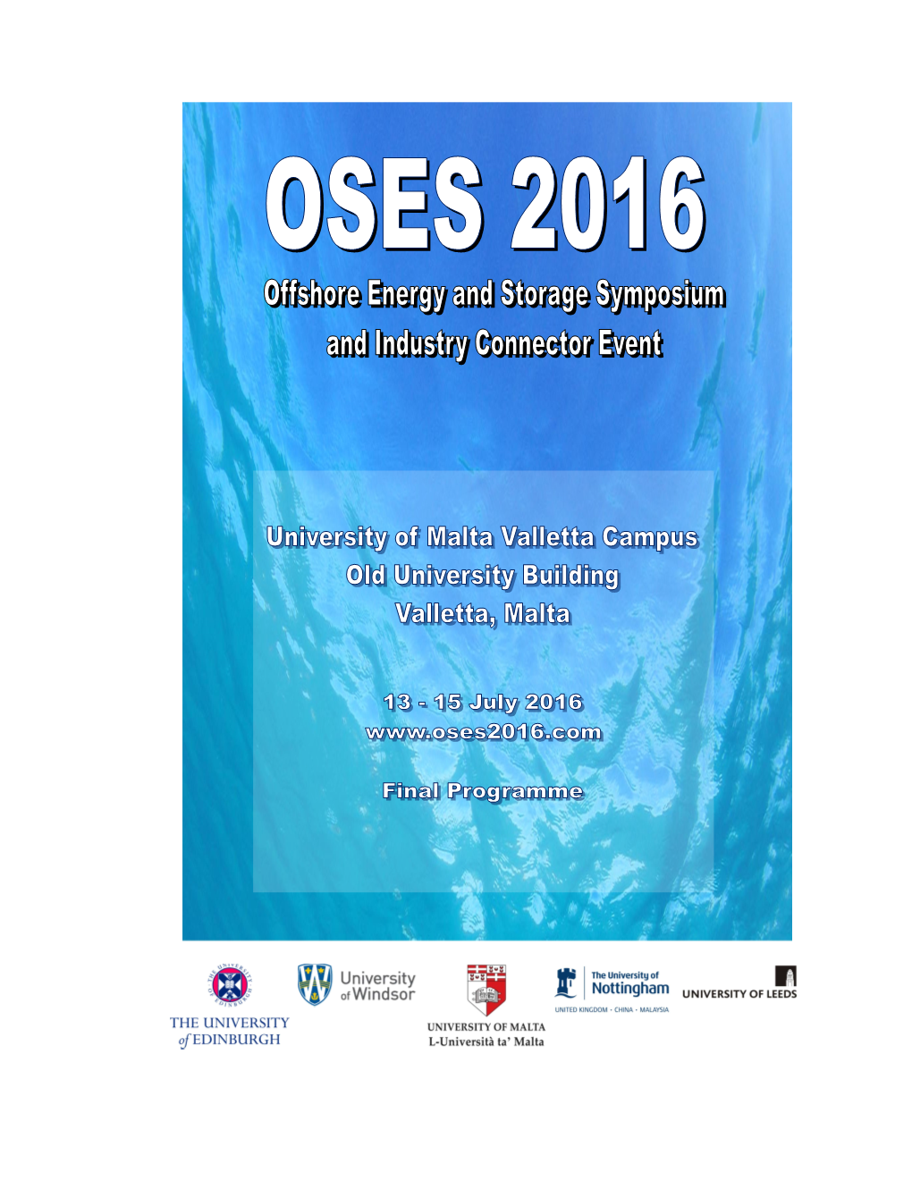 OSES 2016 Final Programme 02 07 2016