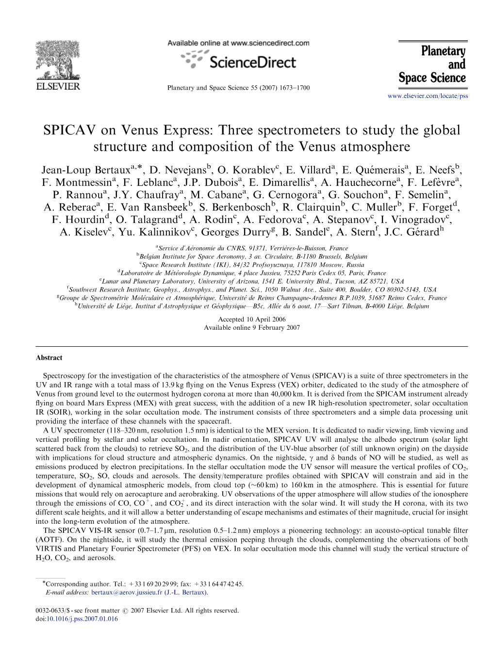 SPICAV on Venus Express: Three Spectrometers to Study the Global Structure and Composition of the Venus Atmosphere