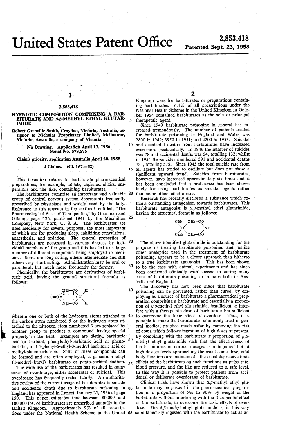 United States Patent 0 ICC Patented Sept