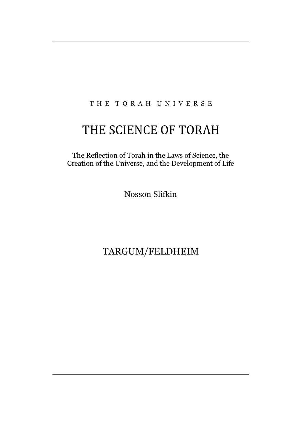 The Science of Torah
