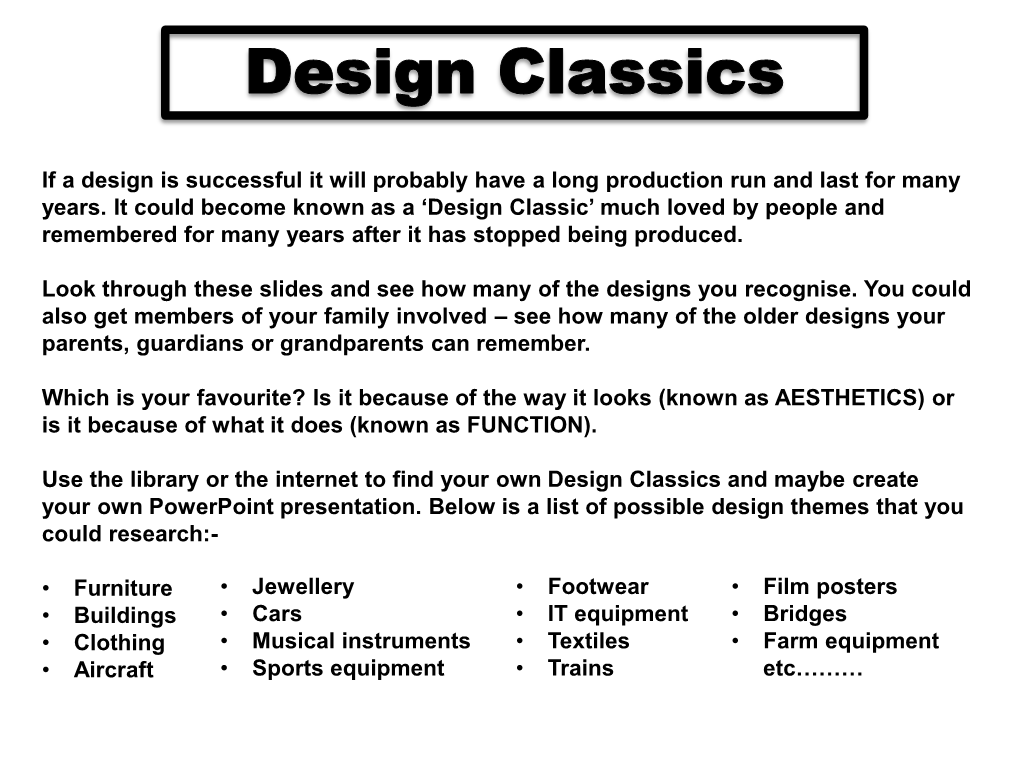 Design Classics