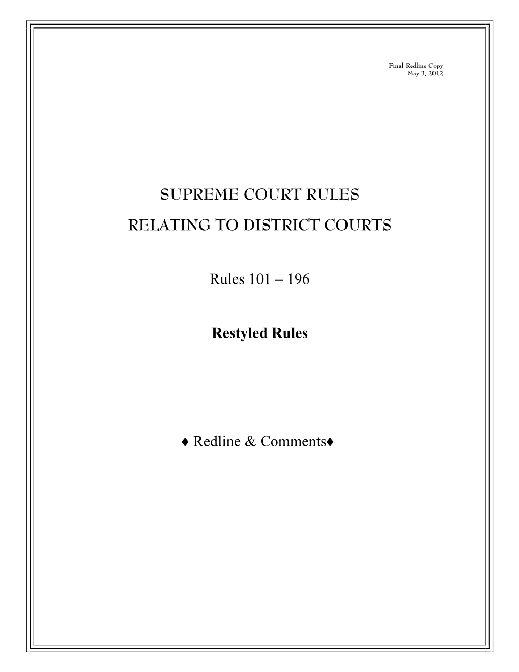 Supreme Court Rules