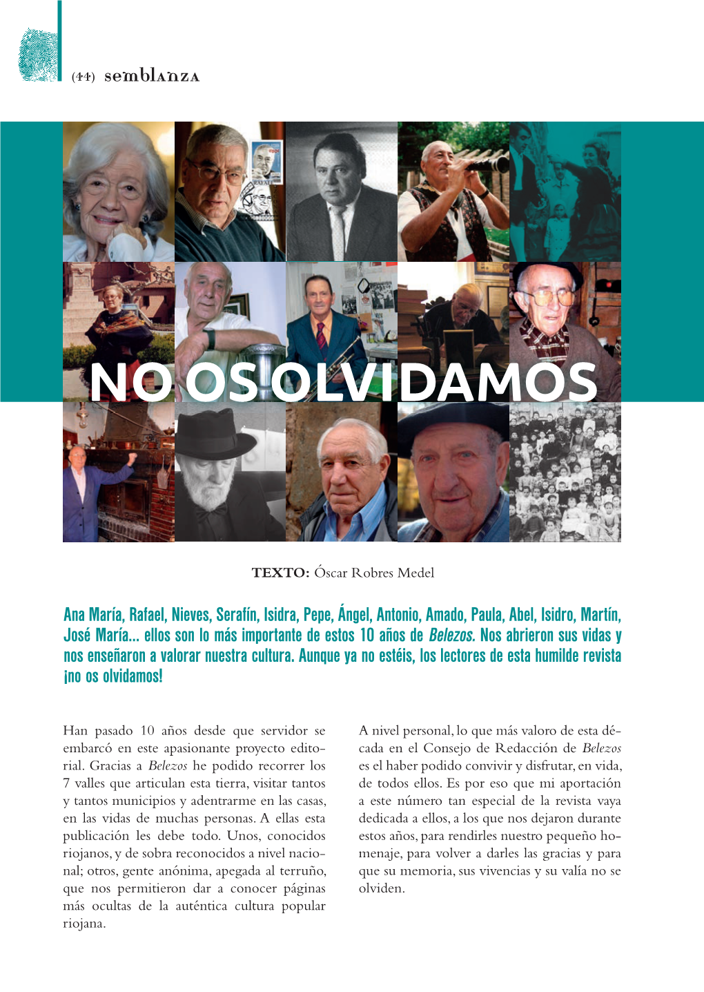 No Os Olvidamos